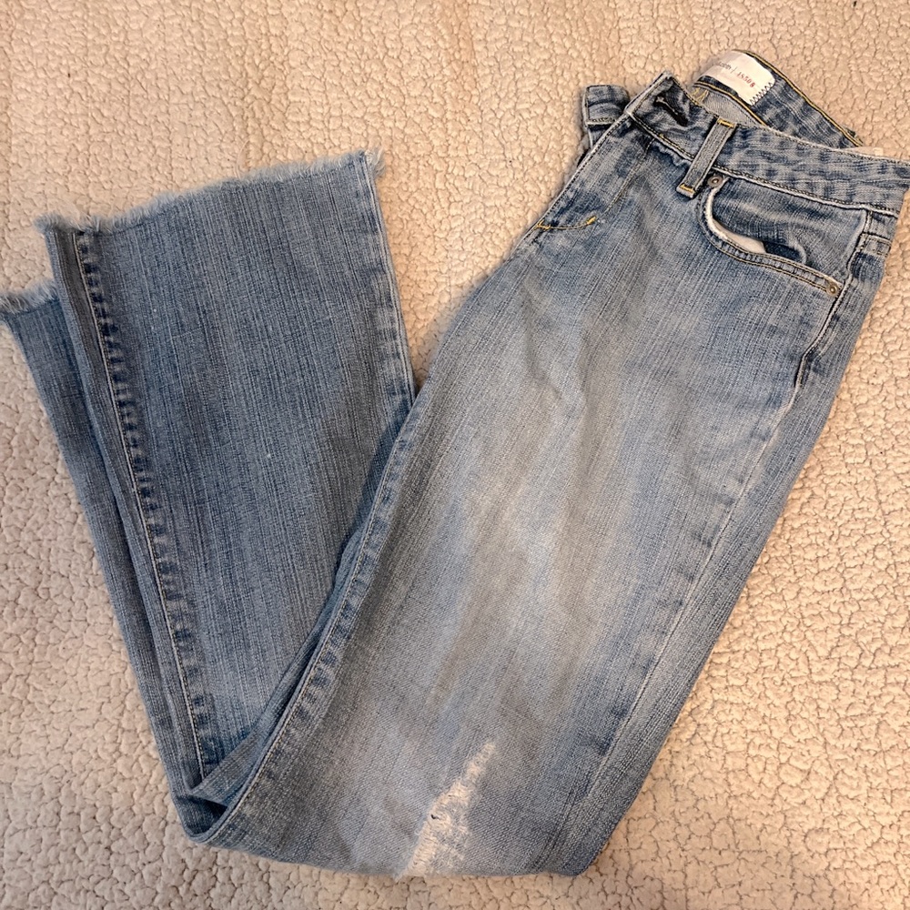 Paper Denim & Cloth | Distressed Bootcut Jeans